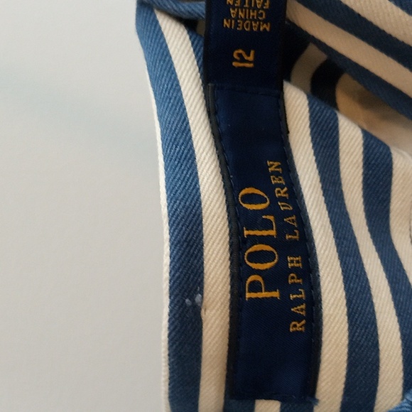 Polo Ralph Lauren Blue And White Stripe Size 12 Dress - Picture 3 of 6